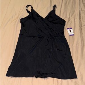 Lands' End Black Women's Swim Tankini